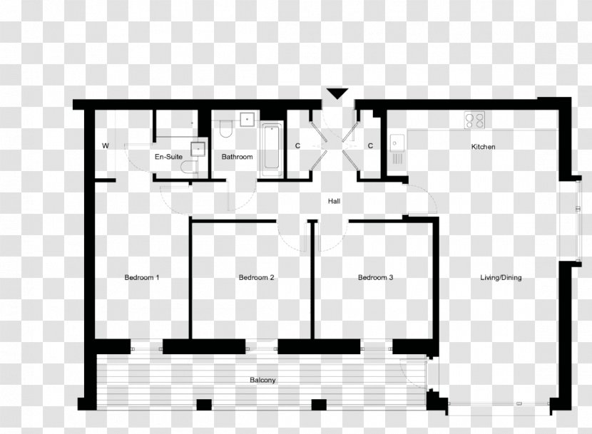 Bellevue Hill, Boston Floor Plan Park Street Furniture Fireplace - Black And White - Postal Connections East Bend Transparent PNG