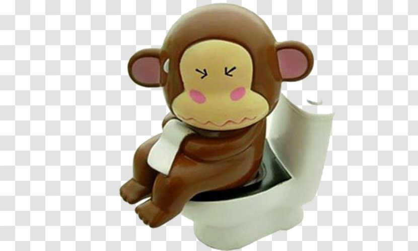 Toilet Seat Paper Cartoon Bowl - Finger - Monkey Constipation Transparent PNG