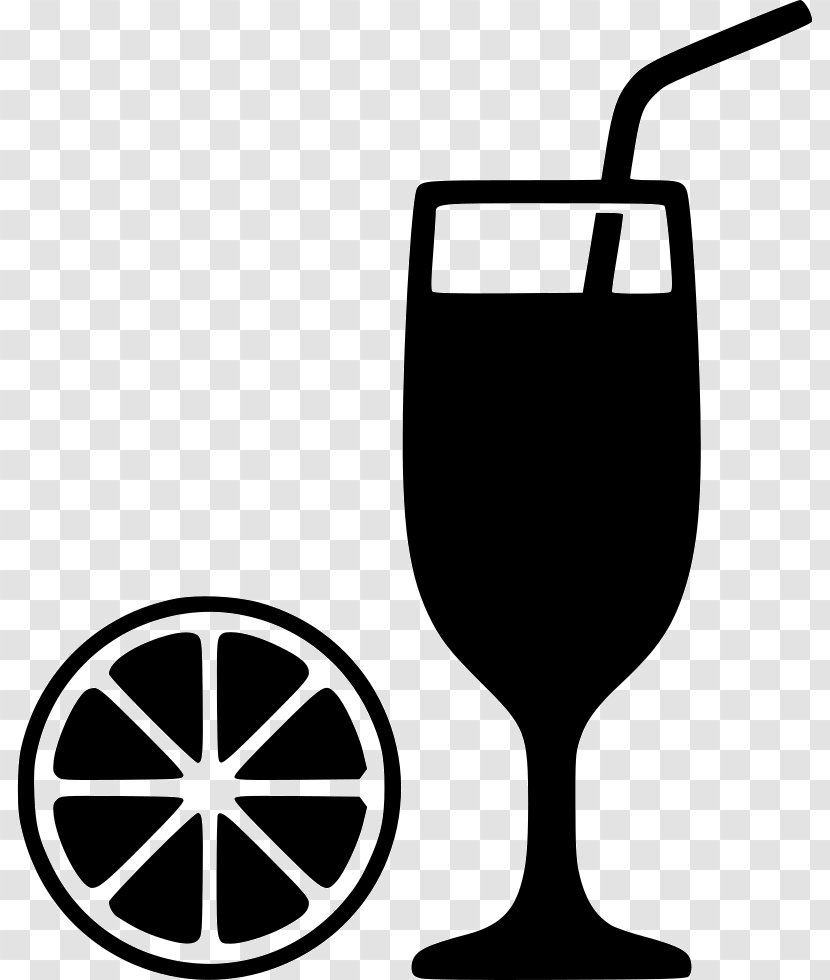 Lemon Cocktail Garnish Clip Art - Wine Glass Transparent PNG