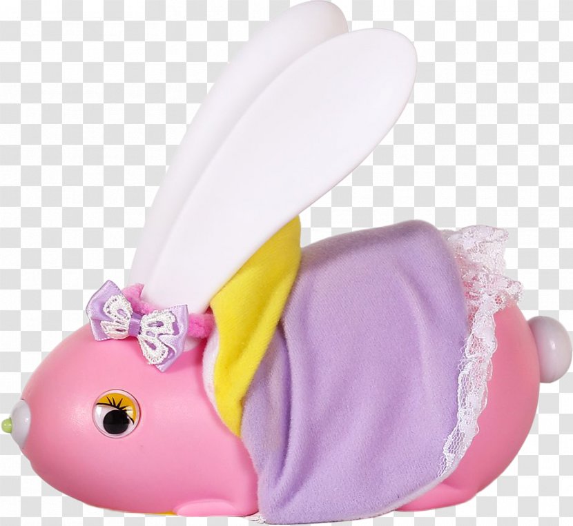 Rabbit Stuffed Toy - Pink Bunny Transparent PNG