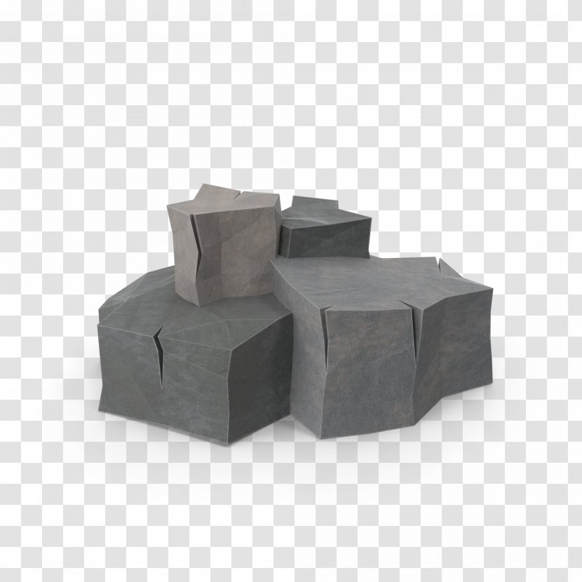 Low Poly Boulder 3D Computer Graphics Rock - Megalithic Stone Transparent PNG