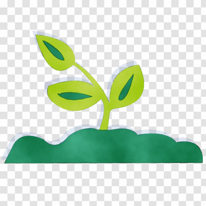 Green Leaf Plant Logo Grass Transparent PNG