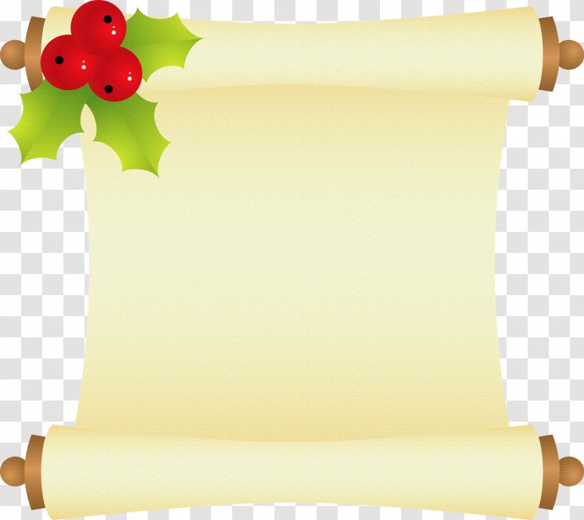 Scroll Paper Christmas Card New Year Transparent PNG
