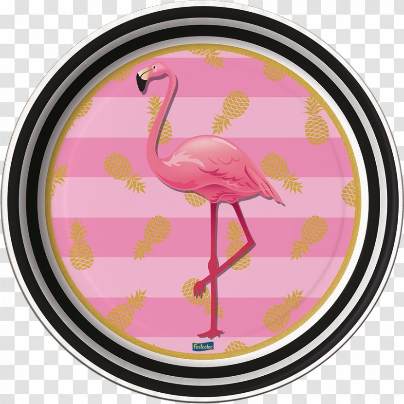Flamingos Party Birthday Disposable Paper - Porcelain Transparent PNG