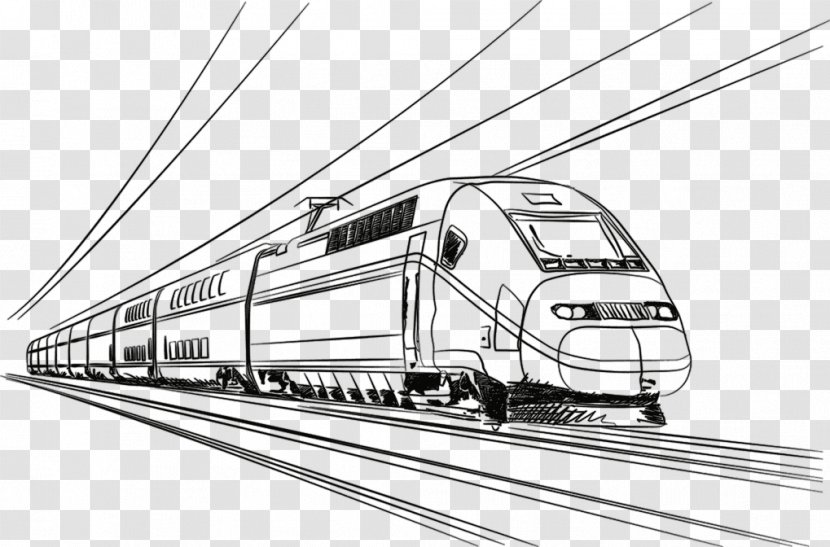 Train Rail Transport Rapid Transit Commuter High-speed Transparent PNG