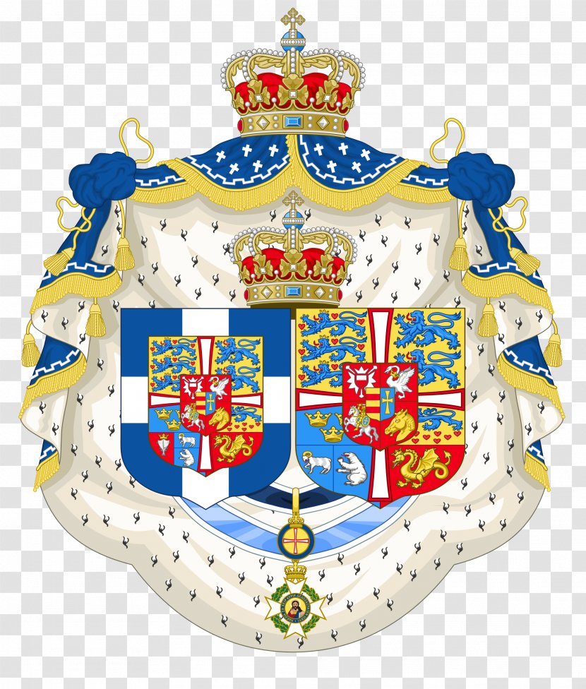 Coat Of Arms Greece Royal The United Kingdom Greek Family - Highness Transparent PNG