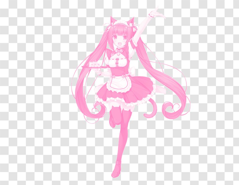 Nekopara Cosplay Catgirl Chocolate T-shirt - Cartoon - Maid Transparent PNG