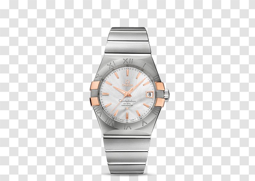 Omega Constellation Coaxial Escapement SA Watch Seamaster - Platinum Transparent PNG