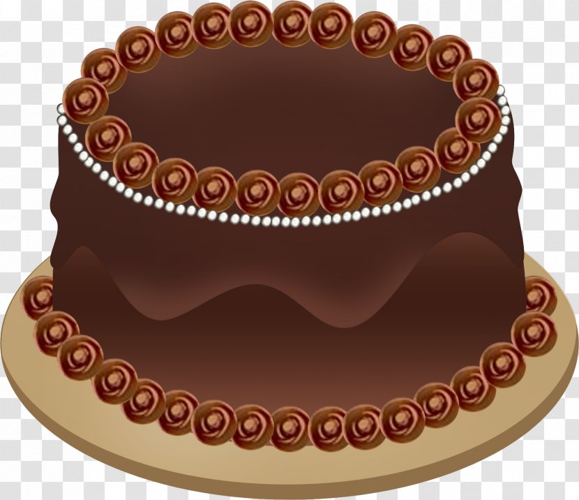 Doughnut German Chocolate Cake Birthday Icing - Party Cliparts Transparent PNG