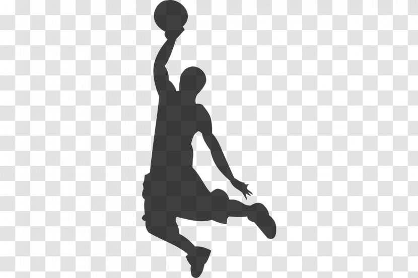 Basketball Slam Dunk Sport Silhouette Backboard - Hand Transparent PNG