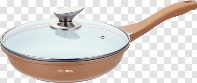 Cookware Frying Pan Ceramic Coating Non-stick Surface - Glass Transparent PNG