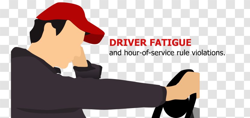 Feeling Tired Driving Fatigue Clip Art - Truck Driver Transparent PNG