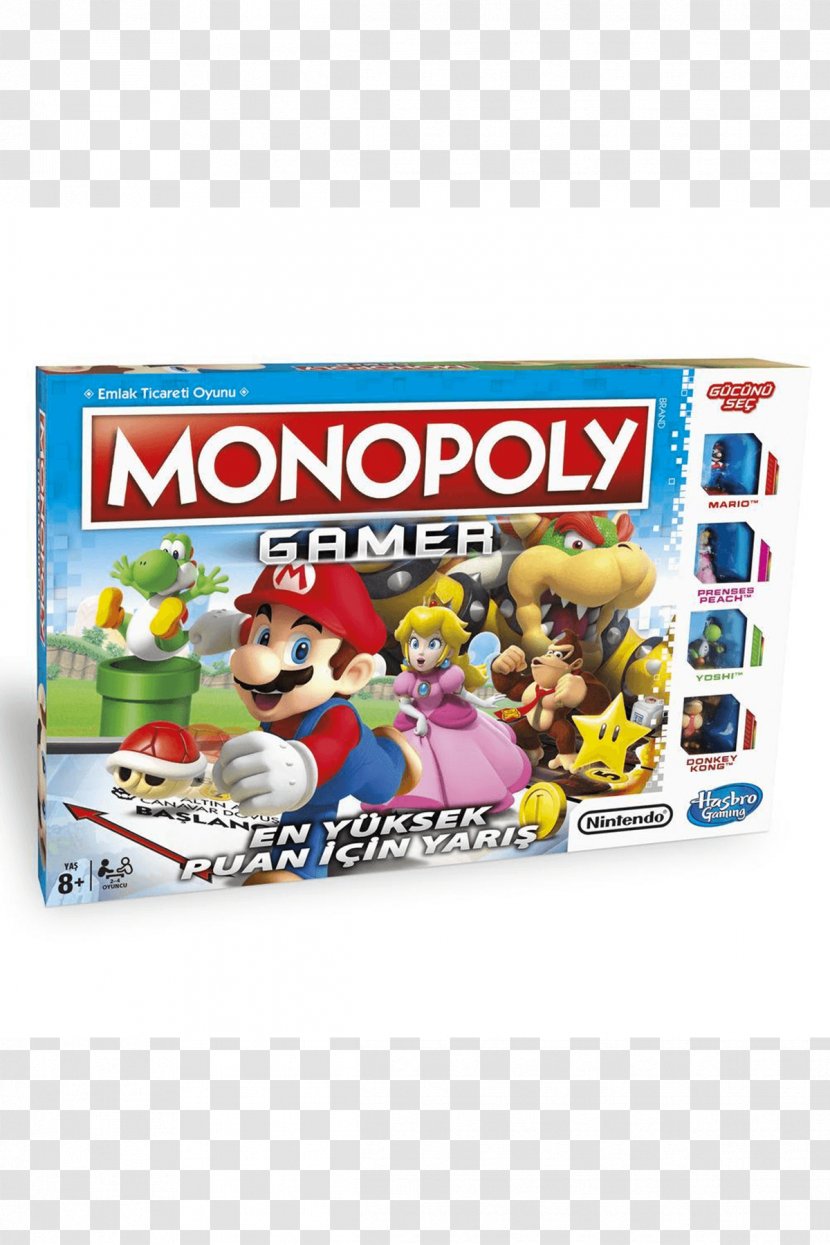Monopoly Gamer Mario Series Board Game Transparent PNG