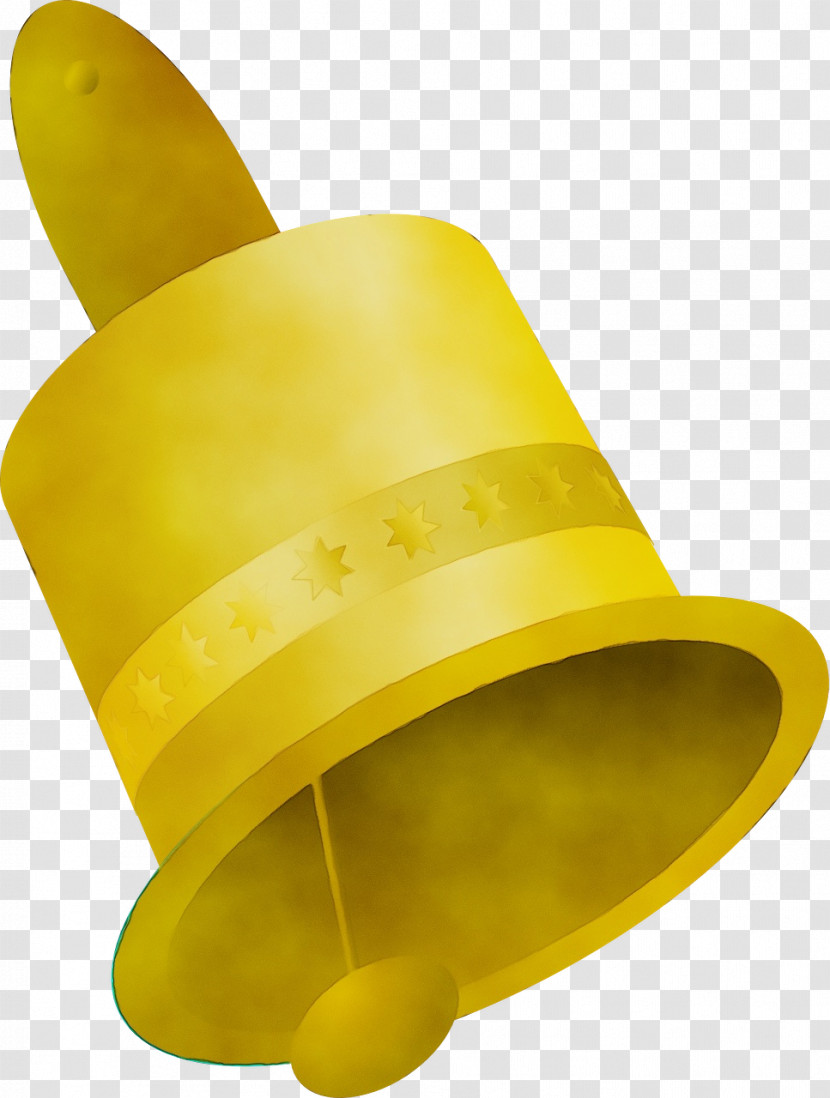 Yellow Cylinder Cone Plastic Transparent PNG