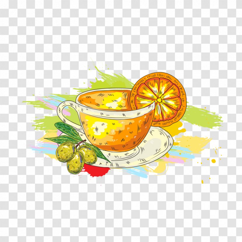 Tea Lemonade Euclidean Vector Illustration - Food - Nectar Transparent PNG