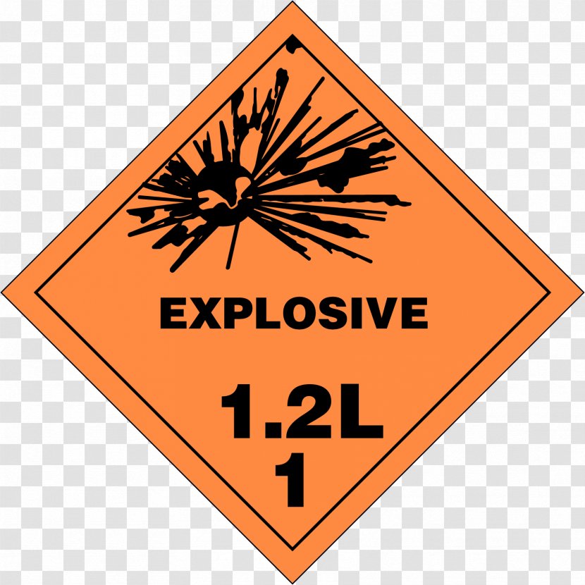 Dangerous Goods Explosive Material Label Sticker Explosion Transparent PNG