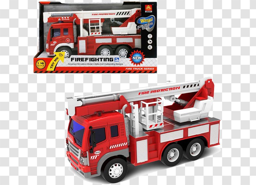 Fire Engine Model Car Firefighter Vehicle Transparent PNG