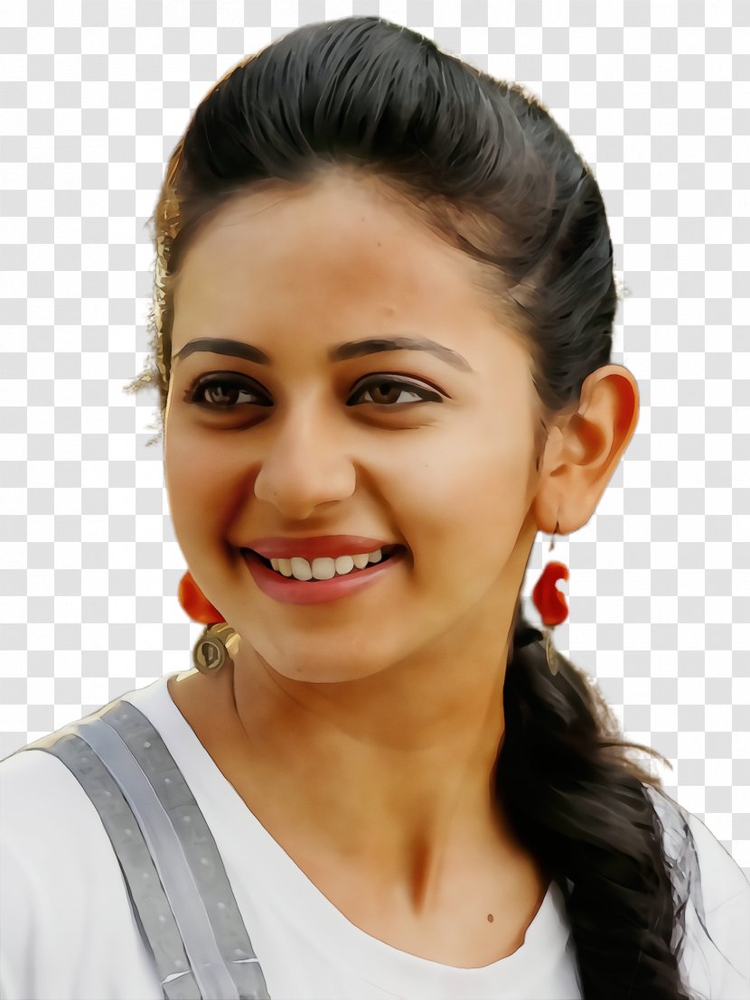 Girl Cartoon - Rakul Preet Singh - Gesture Ear Transparent PNG