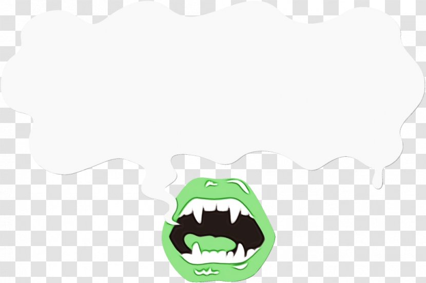 Green Nose Cartoon Mouth Tooth - Smile Facial Hair Transparent PNG