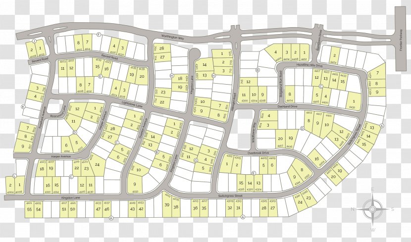 Land Lot Line Pattern - Plan - Cypress Family Transparent PNG