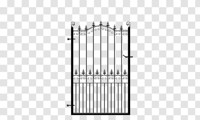 Wrought Iron Metal Gate Fence - Door Transparent PNG
