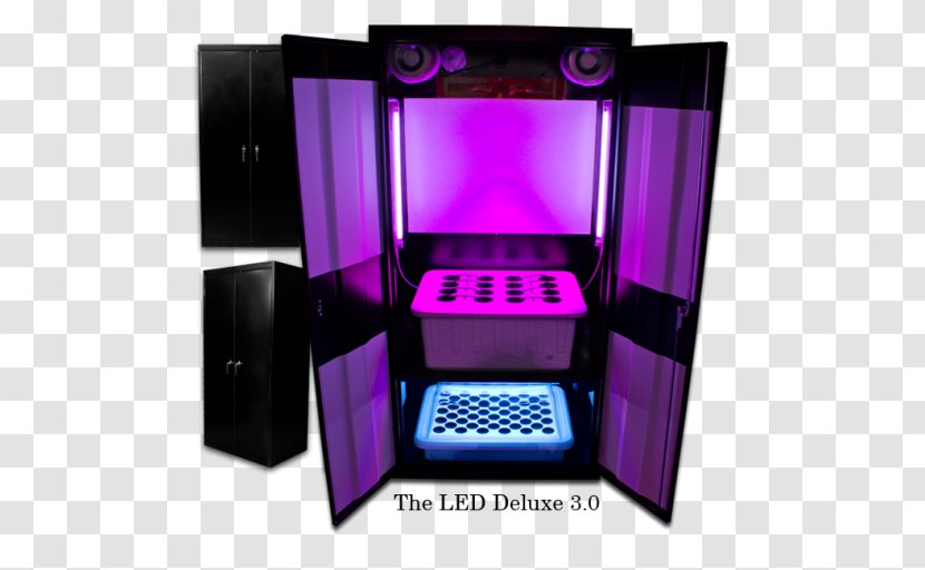 Grow Box Hydroponics Light-emitting Diode Light Growroom - Closet Transparent PNG