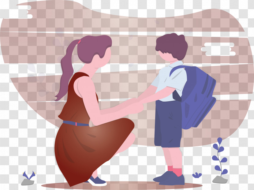 Back To School Mother Boy Transparent PNG