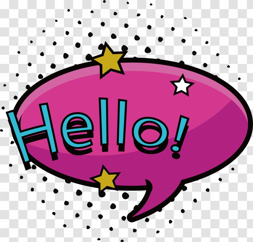 Red Bubble Clip Art - Pink - Hello Transparent PNG