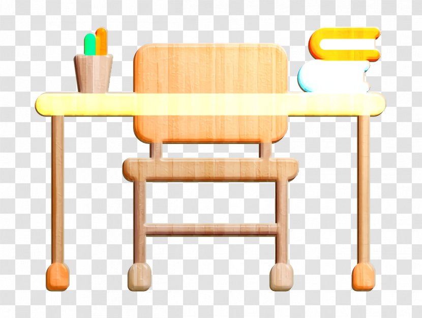 Education Elements Icon Desk - Wood Table Transparent PNG