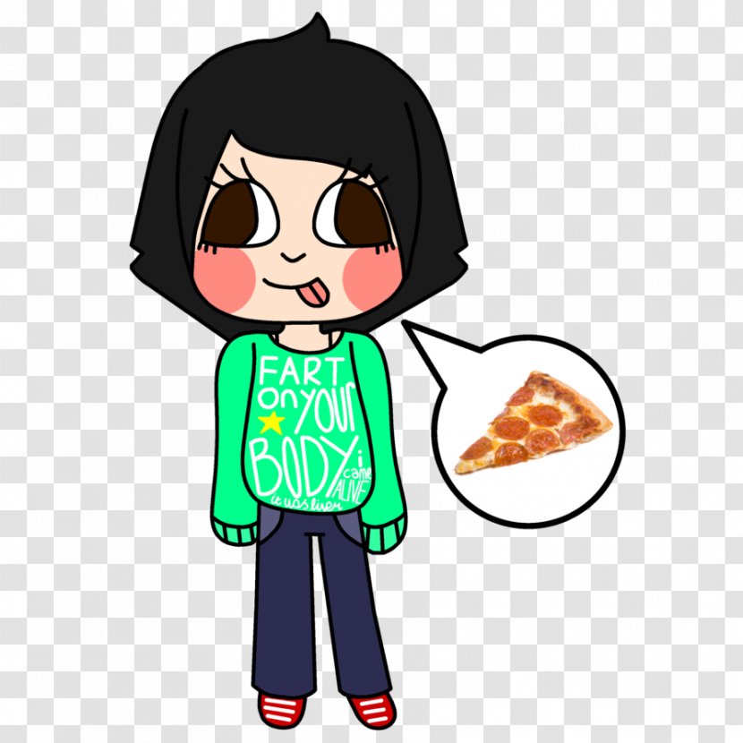 Sleeve T-shirt Boy Take-out Pizza - Silhouette - Yummy Transparent PNG