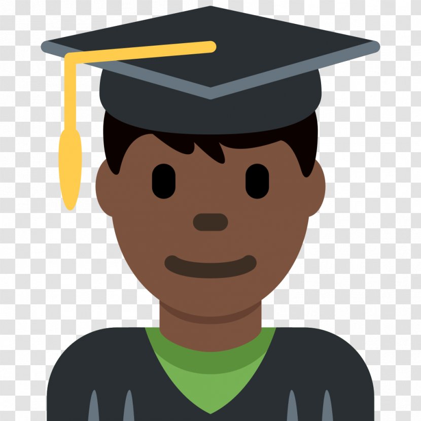 Emojipedia Human Skin Color Student Dark - School - Emoji Transparent PNG