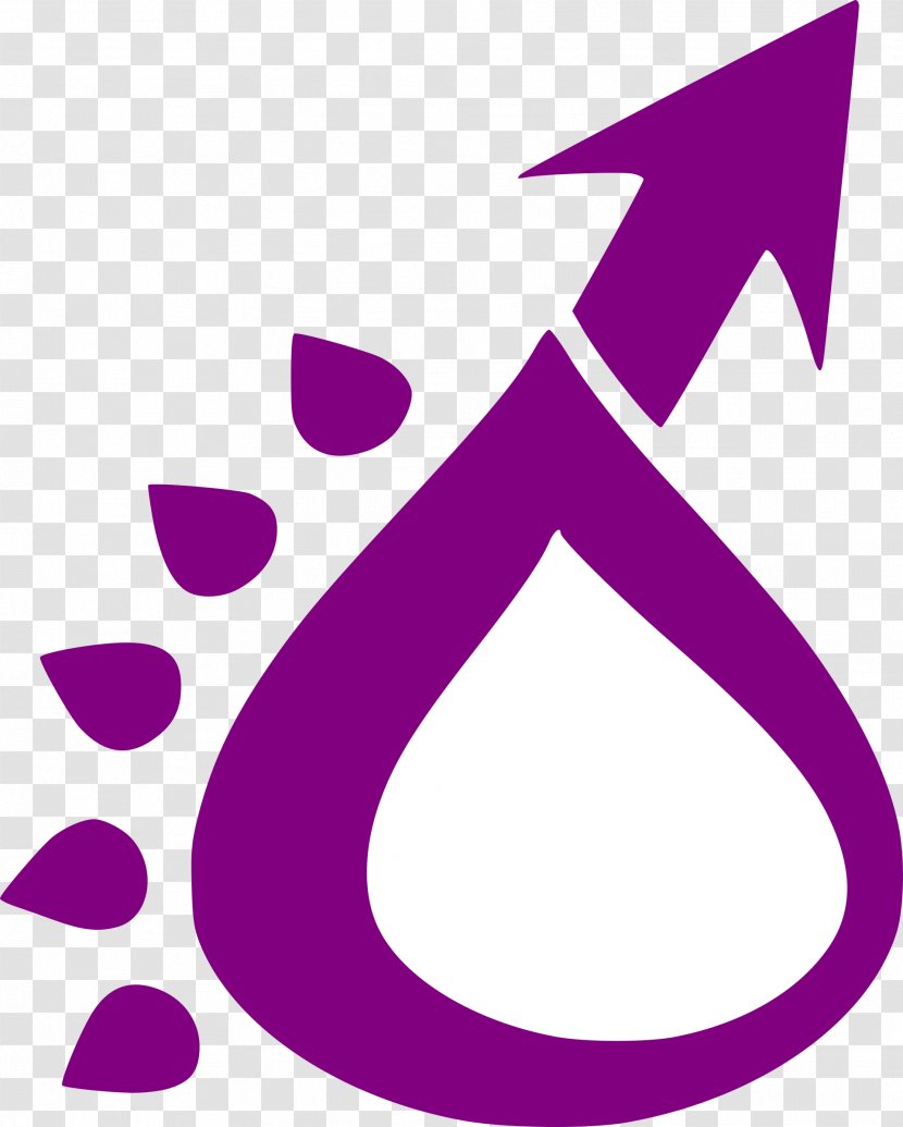 Clip Art - Purple - Water Drops Transparent PNG