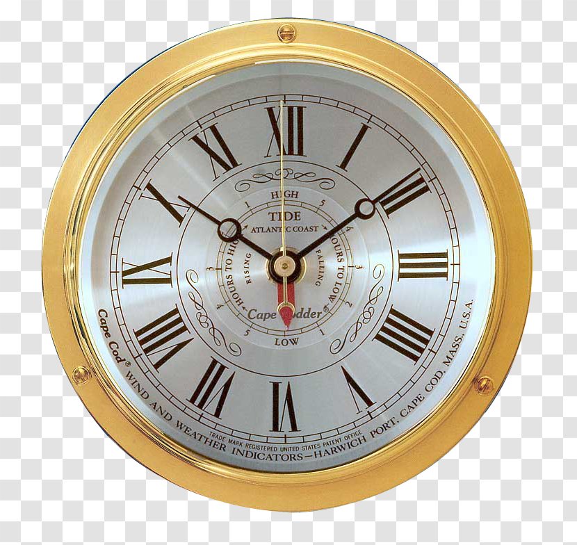 Cape Cod Wind & Weather Time Tide Clock Codder - Wall - Instruments Transparent PNG