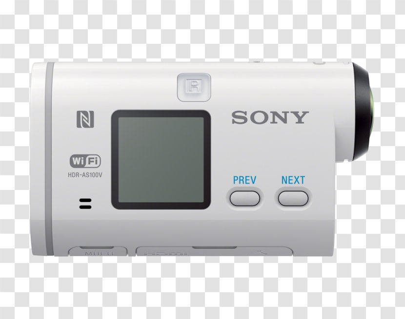 Sony Action Cam HDR-AS100V Video Cameras HDR-AS200V Camcorders - Hdras30v Transparent PNG