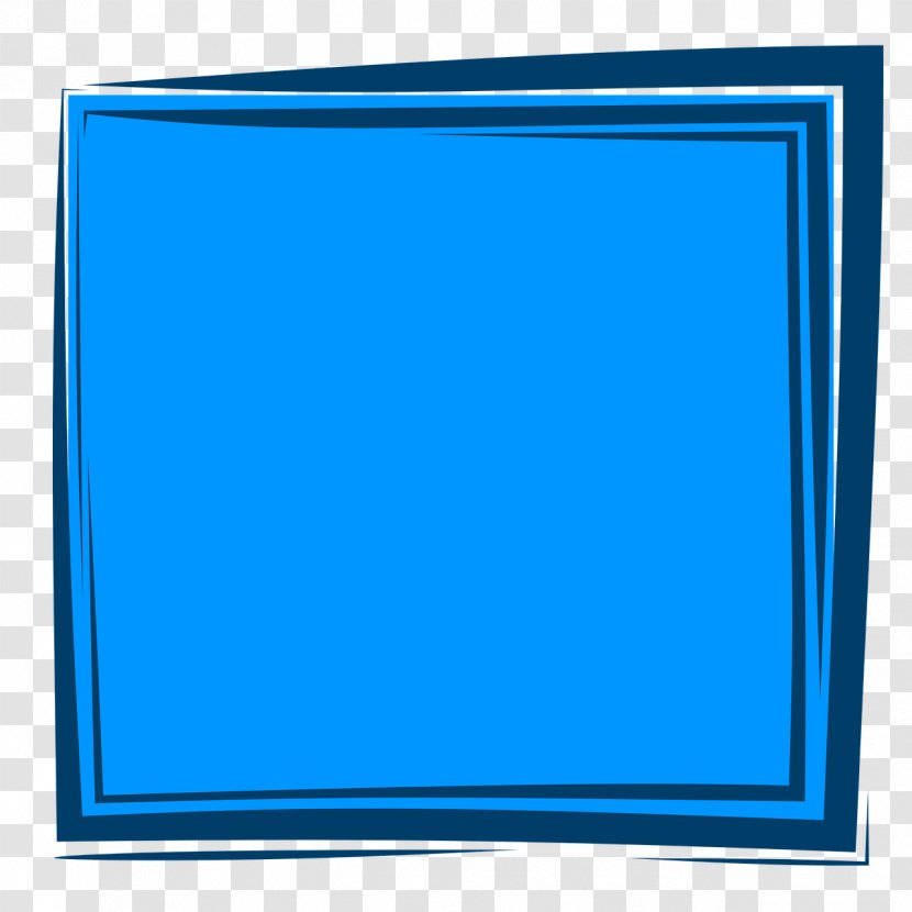 Blue Picture Frames Color - Grass - Frame Transparent PNG