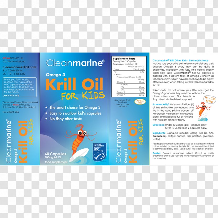 Krill Oil Child Fish - Acid Gras Omega3 Transparent PNG