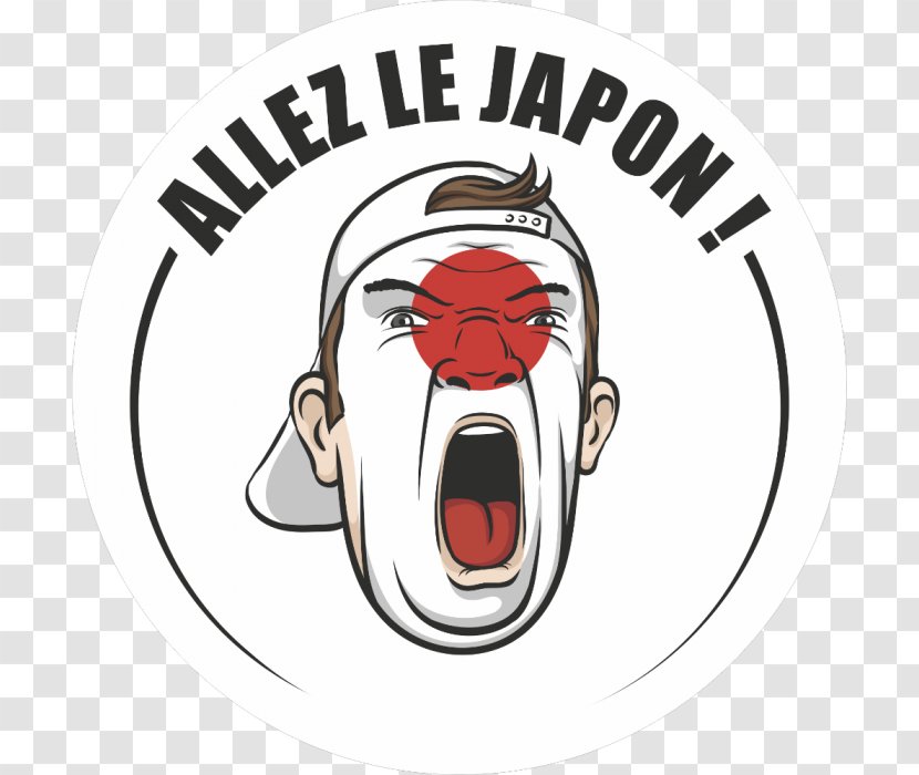 Sticker Flag Of Japan Graffiti - Silhouette - Japon Soccer Transparent PNG