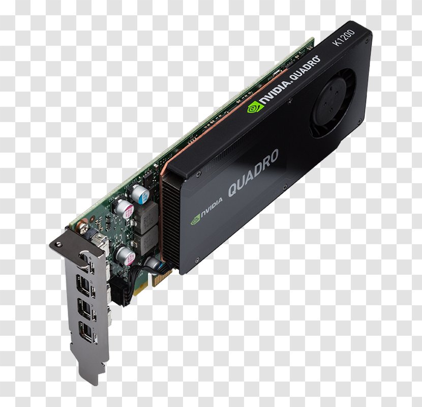 Graphics Cards & Video Adapters NVIDIA Quadro K1200 GDDR5 SDRAM PNY Technologies - Network Interface Controller - Gddr5 Sdram Transparent PNG