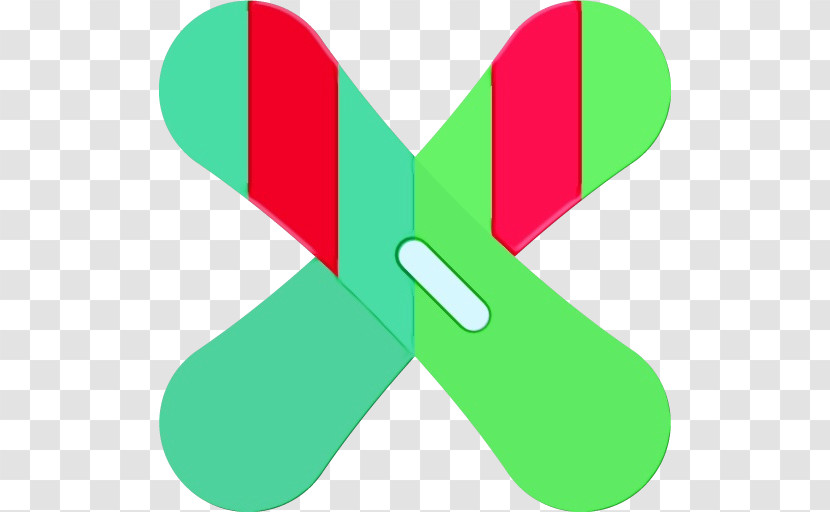 Green Line Symbol Logo Transparent PNG