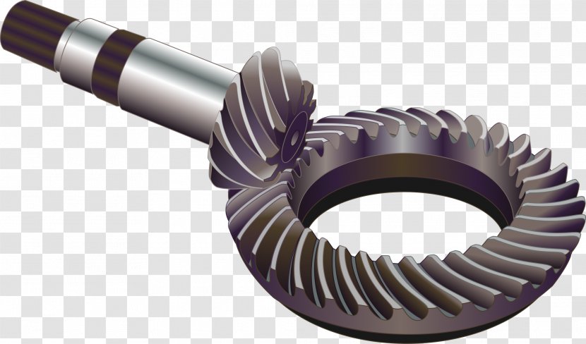 Spiral Bevel Gear Worm Drive Angle - Intersection - Gears Transparent PNG