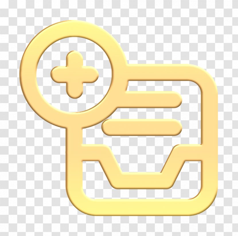 Add Icon Computer Data - Yellow - Logo Symbol Transparent PNG