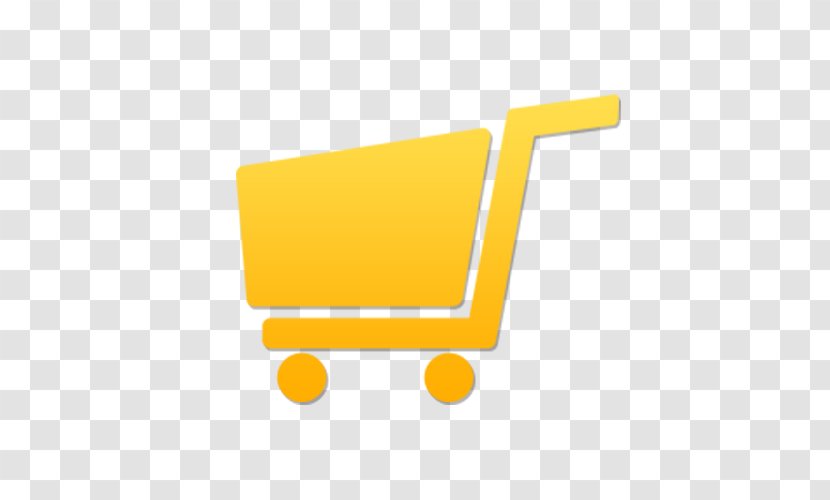 Yellow Shopping Cart Icon - Rectangle - Material Transparent PNG