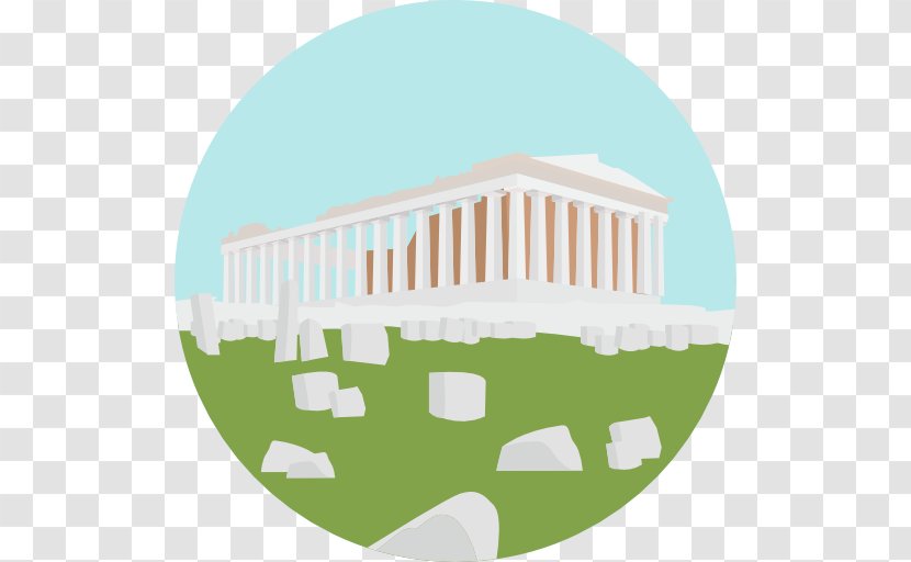 Parthenon Ancient Greece - Green Transparent PNG