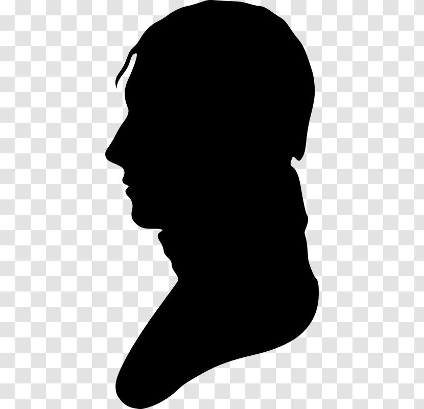 Silhouette Portrait Clip Art - Head - Poet Transparent PNG