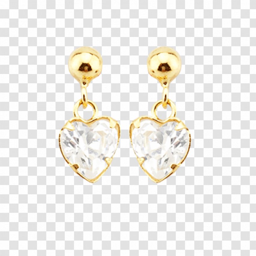Earring Body Jewellery Gold Heart - Jewelry Transparent PNG