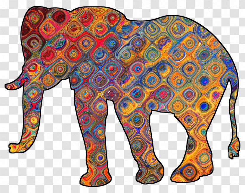 African Elephant Indian Elephants Clip Art T-shirt Transparent PNG