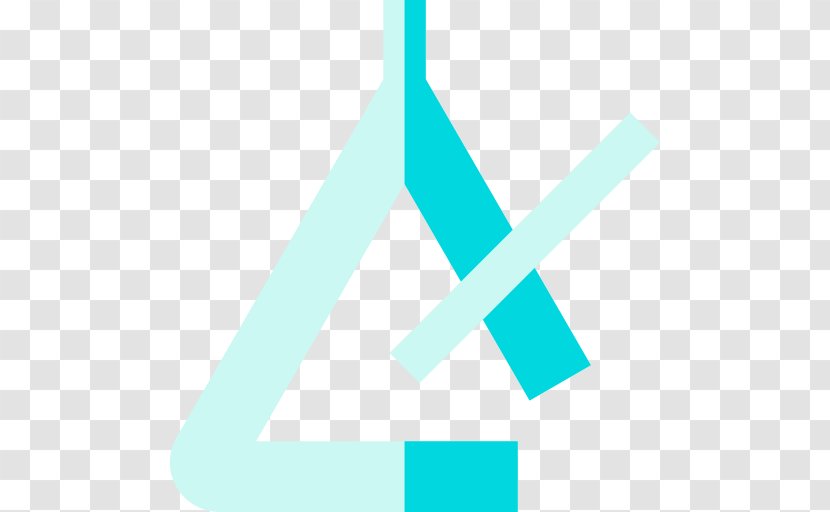 Blue Teal - Text - Triangle New Transparent PNG