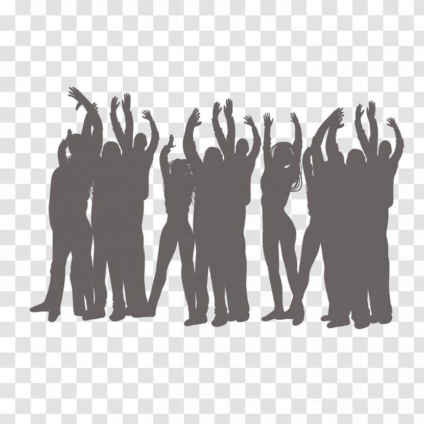 Crowd Stampede - Hand - A Sea Of People Flattened Vector Diagram Transparent PNG