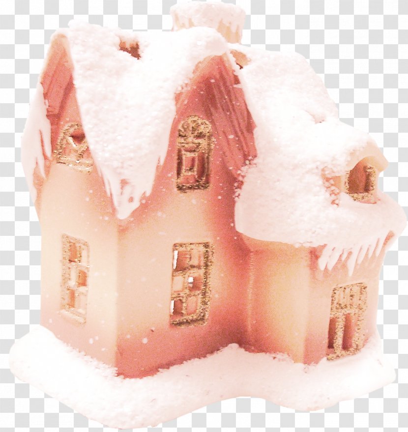 Snowflake Clip Art - Orange - Snow House Transparent PNG