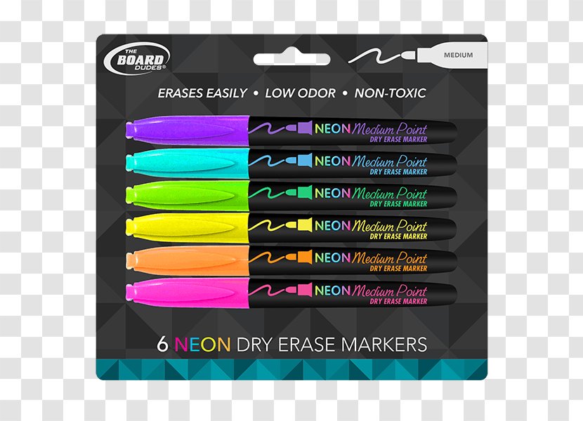 Dry-Erase Boards Marker Pen Office Supplies Permanent - Purple Transparent PNG